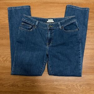 L.L. Bean Women's Straight Leg Blue Jeans